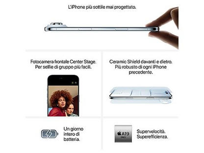 Apple iPhone 17 Air-Bianco nuvola