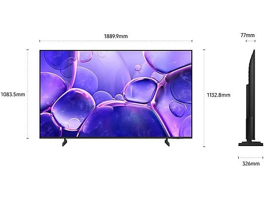 SAMSUNG UE85U8000FUXZT TV LED, 85 ", UHD 4K