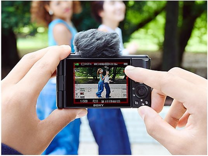 FOTOCAMERA DIGITALE SONY ZV-1F Vlog camera Zoom ottico 1x, 20,1 megapixel, BLACK